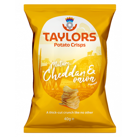 Taylors Mature Cheddar & Onion 40g