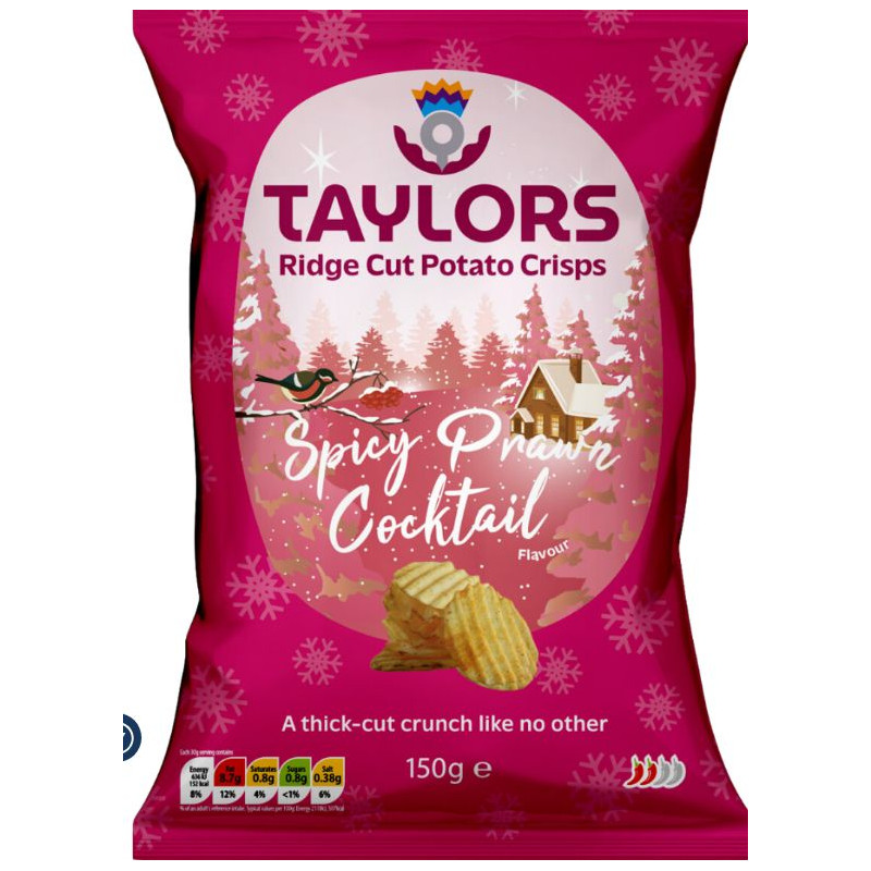 Pikanter Krabbencocktail-Geschmack „Experimentals“ Ridge Cut Chips 150g