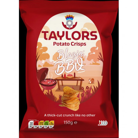 Taylor´s Blazin’ BBQ Kartoffelchips 150g